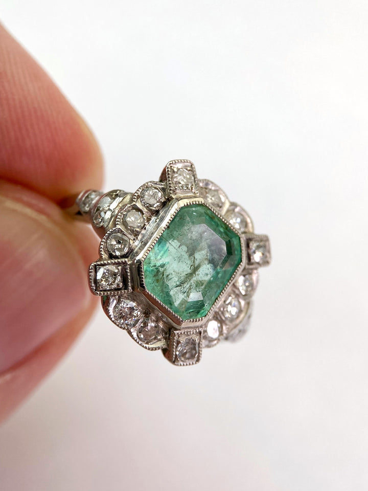 3ct Emerald & Diamonds: "Evergreen Pride"