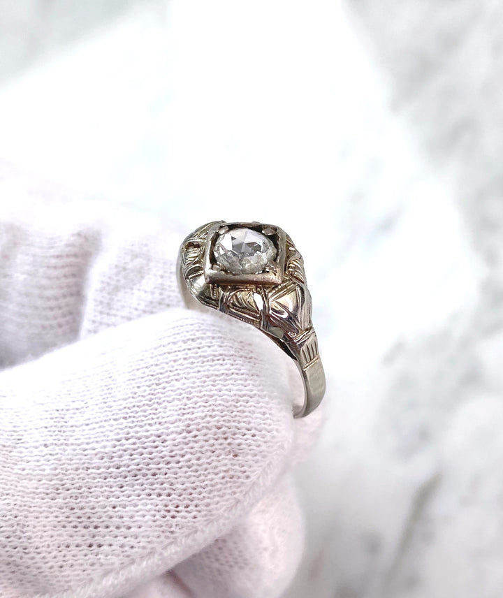 Rosenschliff-Diamantring 0,3 ct: "Verlockende Leidenschaft"