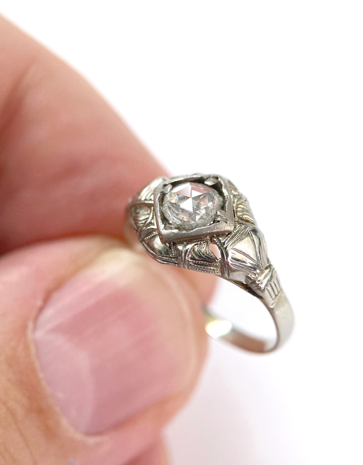 Rosenschliff-Diamantring 0,3 ct: "Verlockende Leidenschaft"