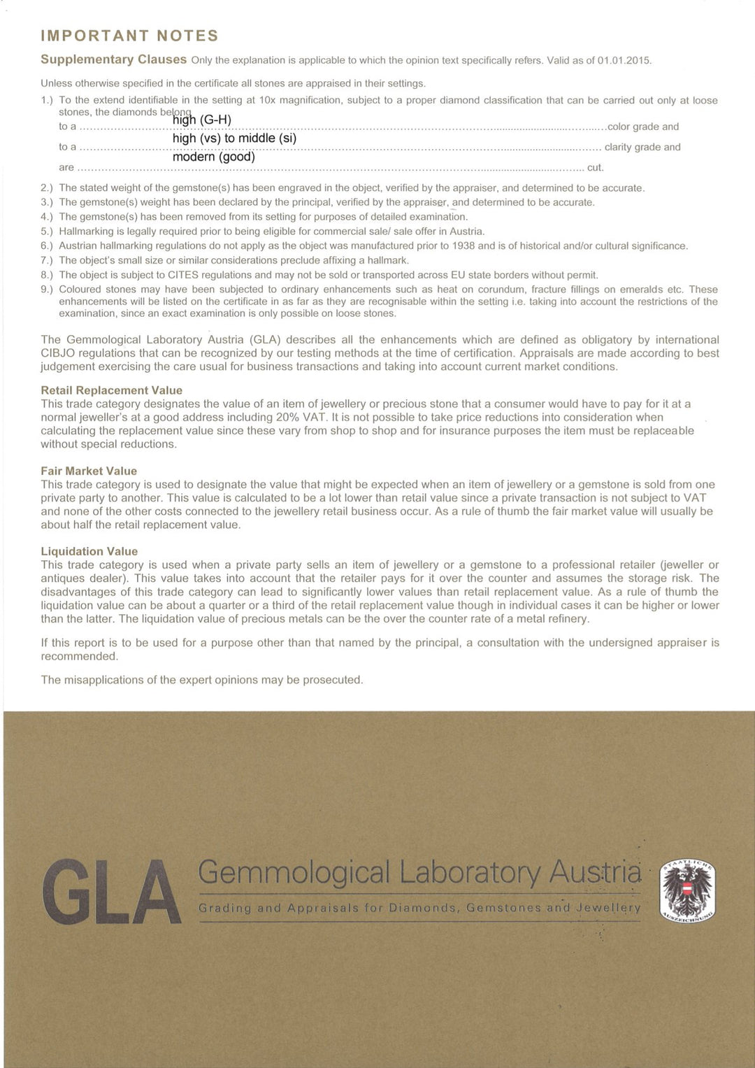 Ohrringe S011 aus Weißgold 585 mit Diamanten, Detailaufnahme GLA-Zertifikat, Echtheits- und Wertbescheinigung, moderner Diamantohrring, Gesamtgewicht 3,75 Gramm