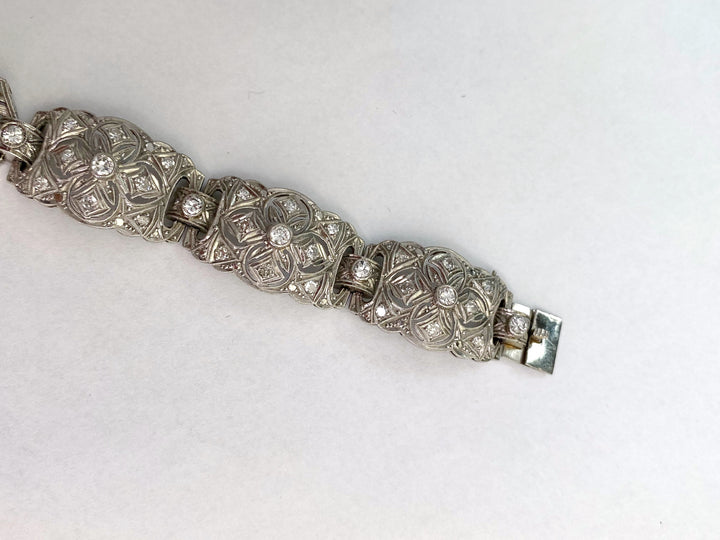 Platinum bracelet with approximately 3.5 ct diamonds: "True Vision"