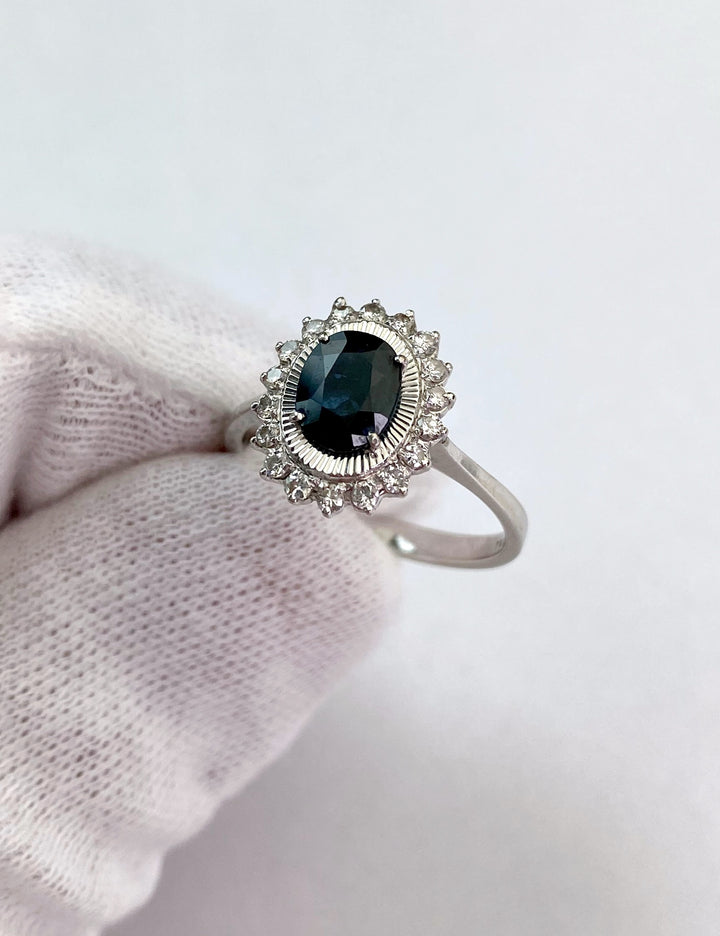 Sapphire & Diamond Ring: "Loyal Happiness"