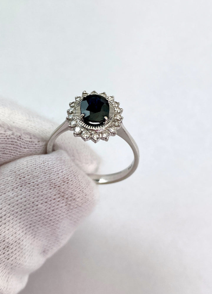 Sapphire & Diamond Ring: "Loyal Happiness"