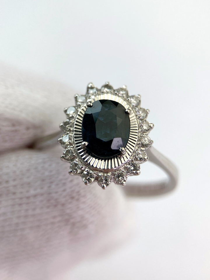 Sapphire & Diamond Ring: "Loyal Happiness"