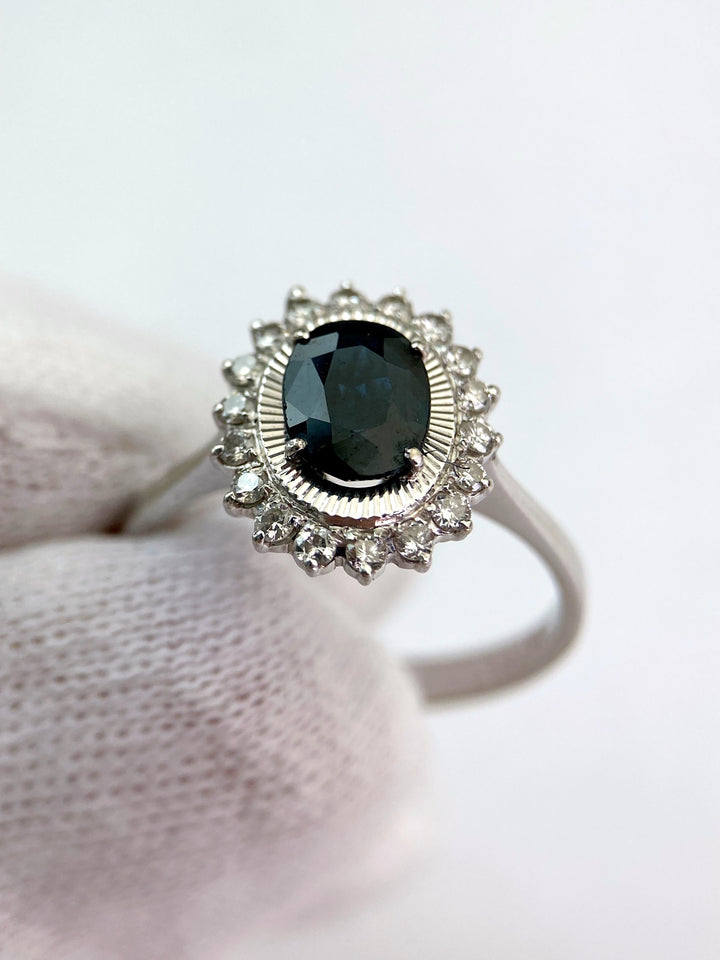 Sapphire & Diamond Ring: "Loyal Happiness"
